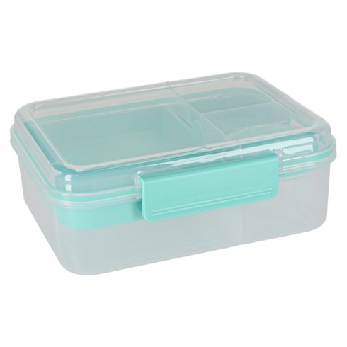 Ebéddoboz reggeliző doboz rekeszekkel osztott 2200ml menta