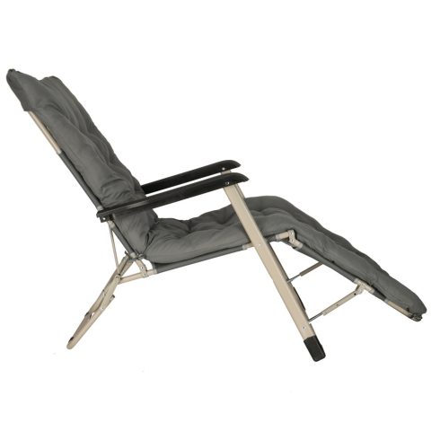 LUARO kerti nyugágy turista összecsukható szék párnával szürke