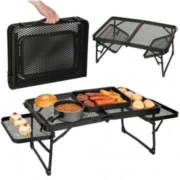   LUARO turistaasztal kemping vendéglátás összecsukható asztal 87 x 60 x 40 x 27 cm