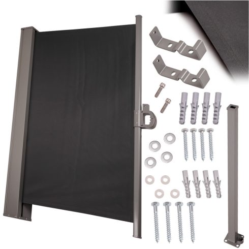 Oldalsó terasz napellenző LUARO behúzható paraván 160 x 300 cm