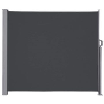   LUARO behúzható napellenző 180 x 400 cm szürke, oldalsó terasz napellenző