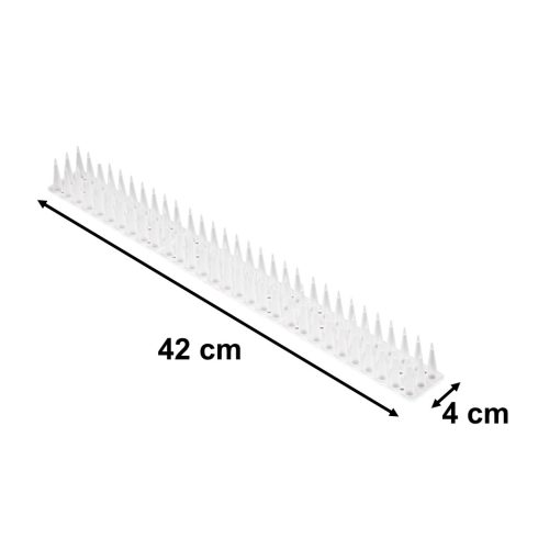 Galamb tüskék madár stopper műanyag sűrű fehér 8el. 43 cm