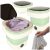Mini összecsukható hordozható mosógép 12L zöld