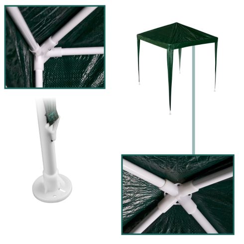 Zöld kereskedelmi rendezvény pavilon sátor 2x2