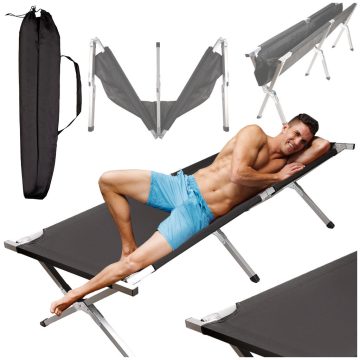 Összecsukható terepágy turista kanadai fekete 150kg