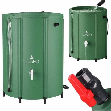   Esővíztartály csapos esővízgyűjtő tartály összecsukható 500 literes esővízhordóval