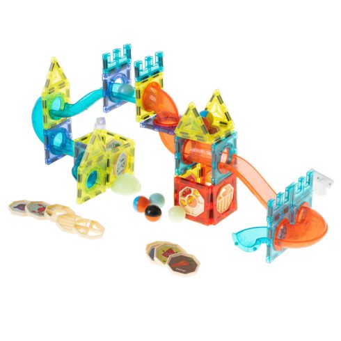 Világító mágneses márvány golyós pálya 75el