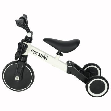   Trike Fix Mini terepjáró tricikli 3in1 pedálokkal, fehér színben