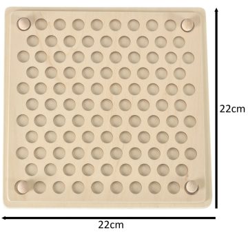 Oktatási montessori gyöngygolyó mozaik puzzle 77el.