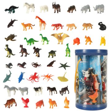   Figurák tengeri állatok vad dinoszauruszok készlet mix 48db