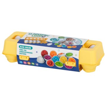  Oktatási sorter puzzle megfelelő formák számok tojások 12db