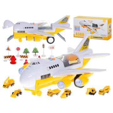   Transporter repülőgép + 6 autó építőipari járművek oldalra/előre