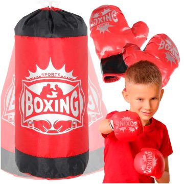 Bokszzsák és kesztyű boxszett