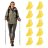 Huzat Nordic Walking Neo-Sport botokhoz, 10 db, sárga