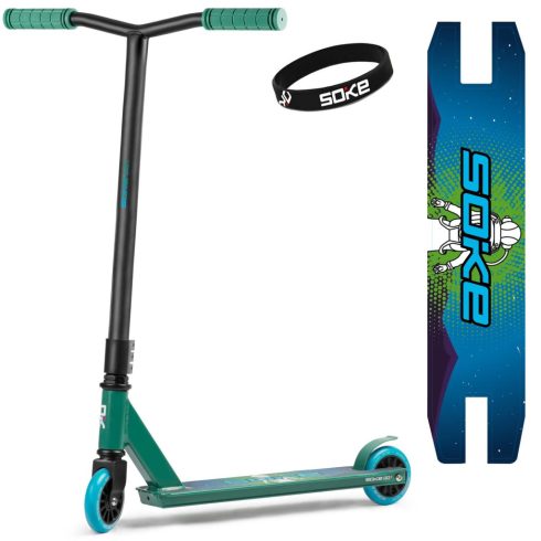 SOKE GO! zöld és kék trükkös roller