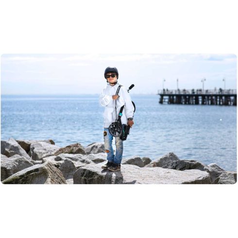 Soke City robogó, fekete és türkiz 