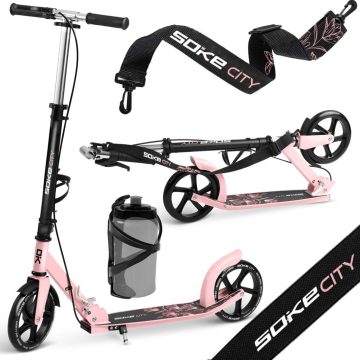 Soke City robogó, fekete és rózsaszín