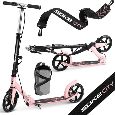 Soke City robogó, fekete és rózsaszín
