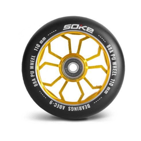 Robogó kerekek 110 mm arany, 2 db