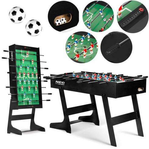 Neosport foosball asztal 121 x 61 x 80 cm NS-803 fekete