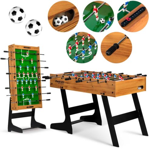 Neosport foosball asztal 121 x 61 x 80 cm NS-803 fa