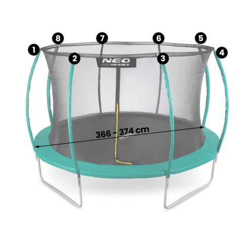 Belső háló trambulinokhoz 435 cm 14 ft Neo-Sport