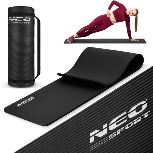 Vastag edzőszőnyeg 183 x 60 cm Neo-Sport - 192300 fekete