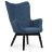 Wingback szék lábtartóval Sofotel Norse kék