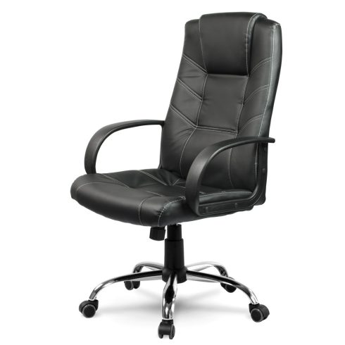 Sofotel EG-221 fekete bőr irodai szék