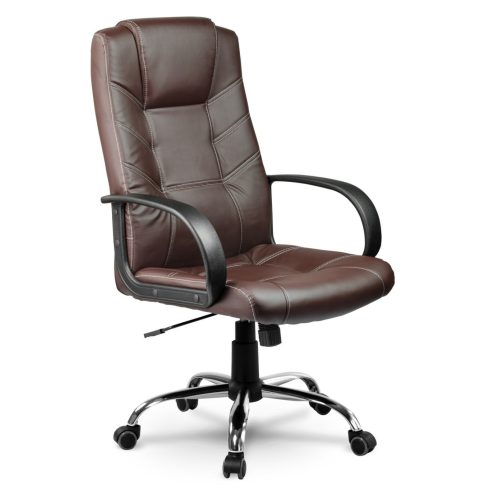 Sofotel EG-221 barna bőr irodai szék