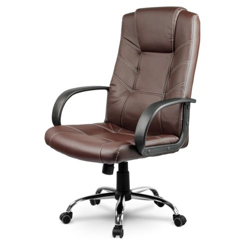Sofotel EG-221 barna bőr irodai szék