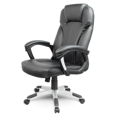 Sofotel EG-222 fekete bőr irodai szék