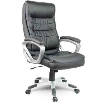 Sofotel EG-226 fekete bőr irodai szék