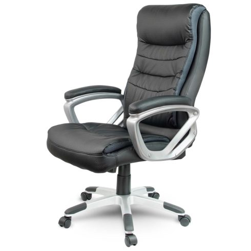 Sofotel EG-226 fekete bőr irodai szék