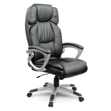 Sofotel EG-227 fekete bőr irodai szék