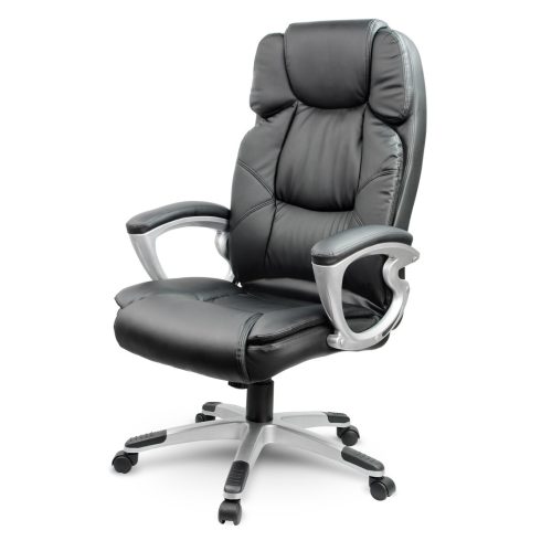 Sofotel EG-227 fekete bőr irodai szék
