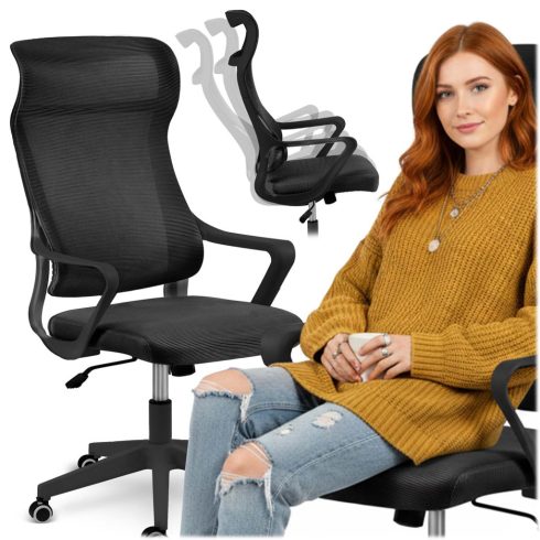 Sofotel Labi fekete mikrohálós irodai szék