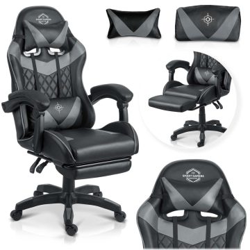 Sofatel Draknor II játékszék, fekete és szürke