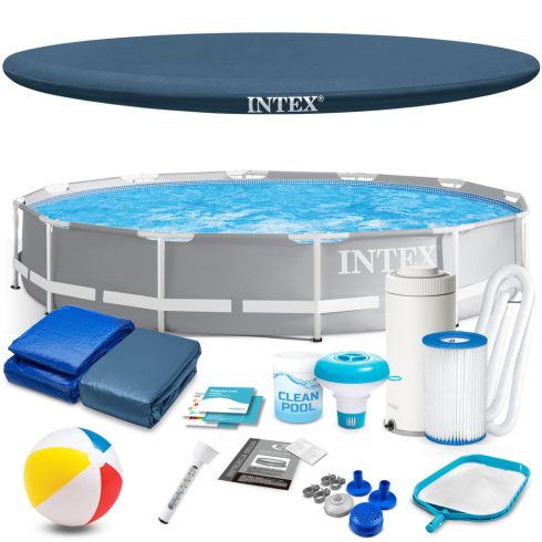 366 x 76 cm 16 az 1-ben INTEX 26712 keretes kerti medence