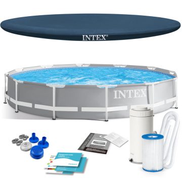 INTEX 26712 4 az 1-ben keretes kerti medence, 366 x 76 cm