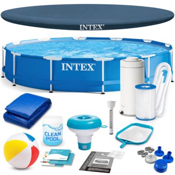 366 x 76 cm 16 az 1-ben INTEX 28212 keretes kerti medence