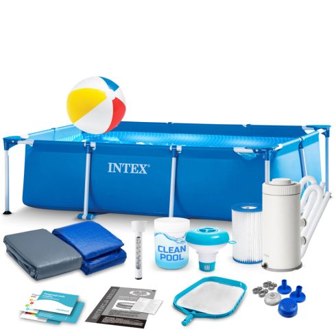 260 x 160 x 65 cm 15 az 1-ben INTEX 28271 keretes kerti medence