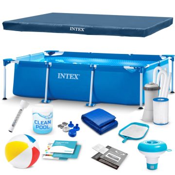   INTEX 28272 15 az 1-ben keretes kerti medence, 300 x 200 x 75 cm