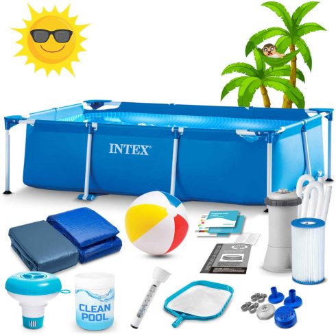 INTEX 28272 15 az 1-ben keretes kerti medence, 300 x 200 x 75 cm