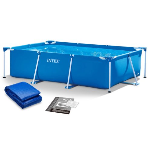 INTEX 28272 300 x 200 x 75 cm 2 az 1-ben keretes kerti medence
