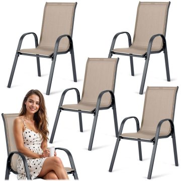Sofotel SO-980 textil kerti székek, 4 db-os készlet