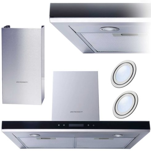 Berdsen BE-60A-T2 INOX 60 cm kéményes páraelszívó