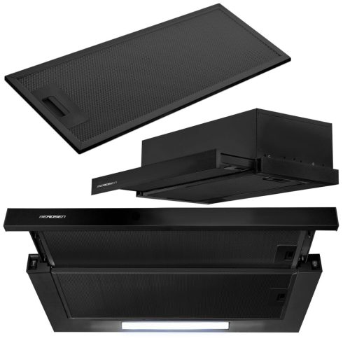 Szekrény alá szerelhető páraelszívó - 60 cm Berdsen BE-60-LW fekete