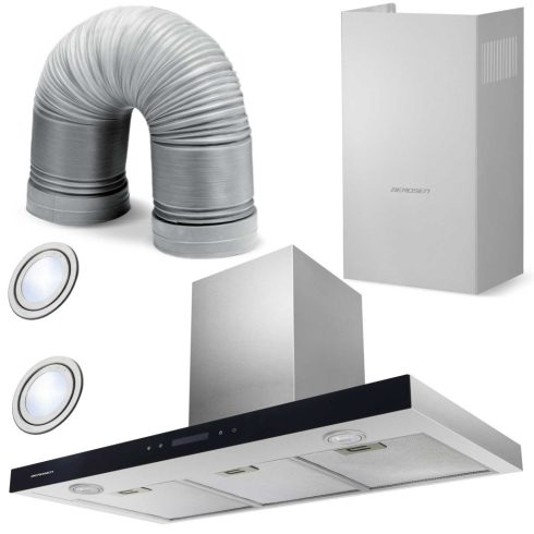 Konyhai páraelszívó 90 cm Inox Berdsen BE-90S