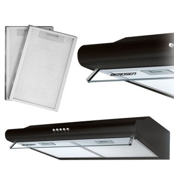   Szekrény alá szerelhető páraelszívó - 50 cm Berdsen BE-10-A fekete páraelszívó